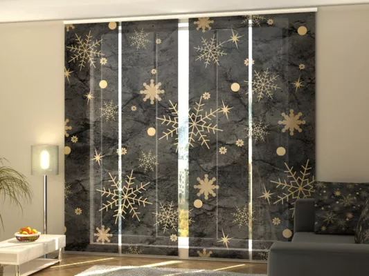 Bild: Fototextilien.com stellt neue Winter Schiebegardinen vor: Die perfekte Dekoration für die kommenden Feiertage