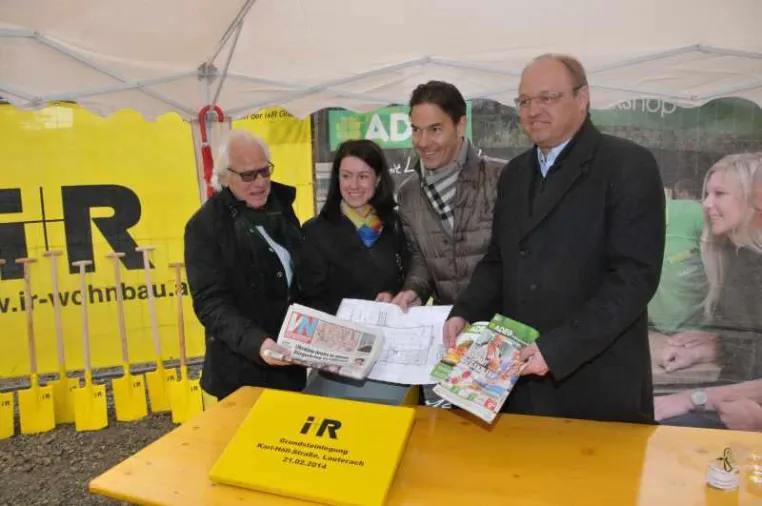 Bild: Grundsteinlegung für Projekt Sonnenwies in Lauterach