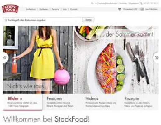 Bild: Food-Bildagentur StockFood geht mit neuer Website live