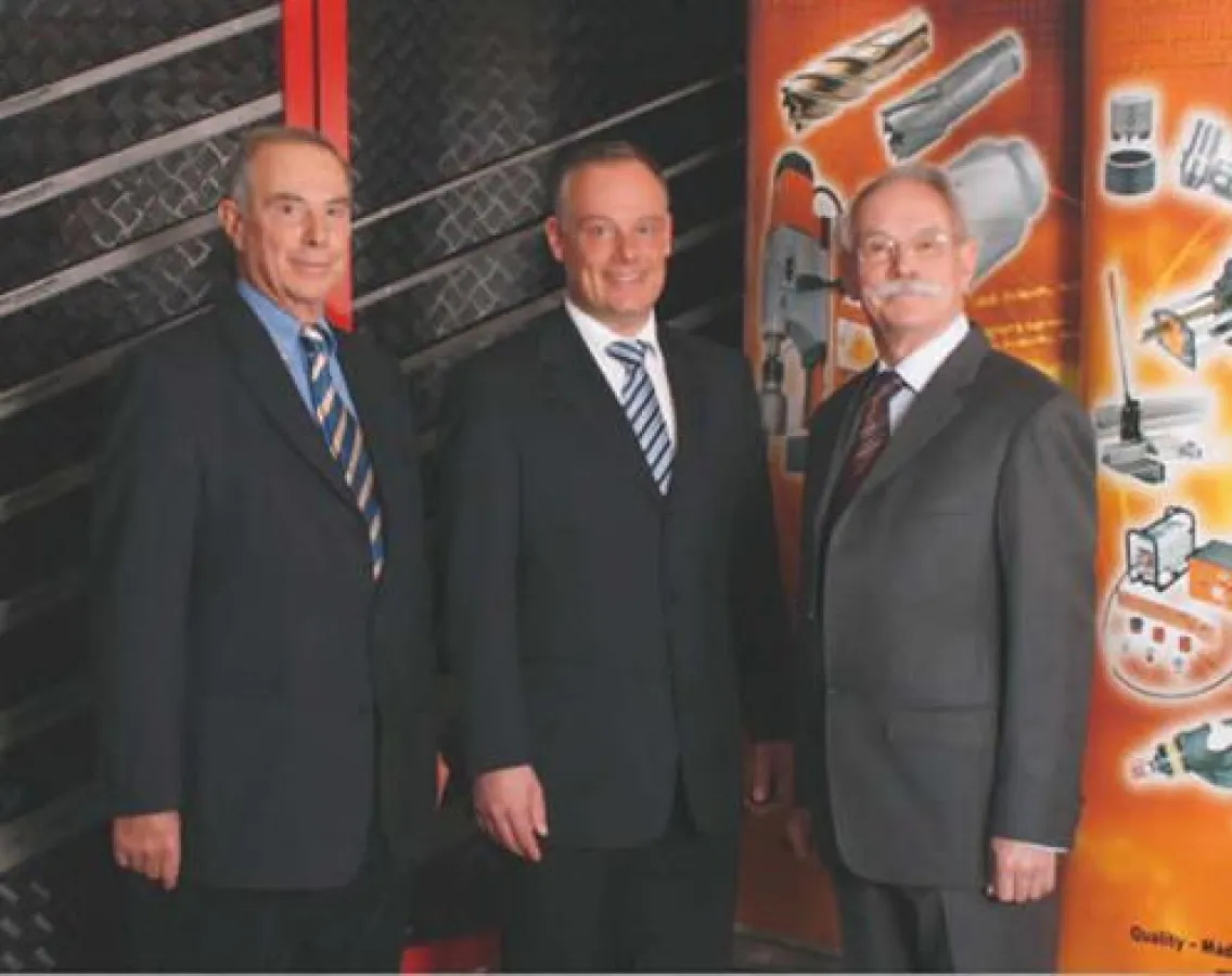 Bei der Geschäftsübergabe (v.l.n.r.): Wolfgang Döring, Markus Döring und Christian Döring