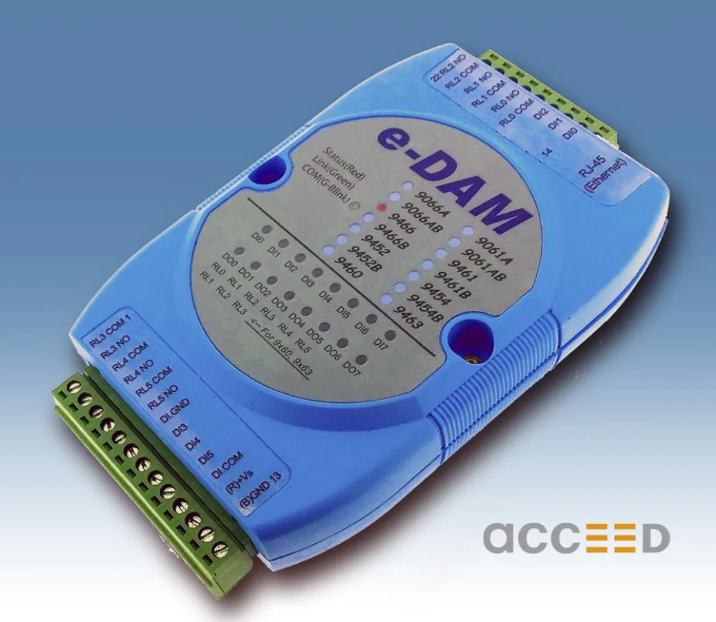 IO-Ethernet-Modul mit PoE EDAM-9466