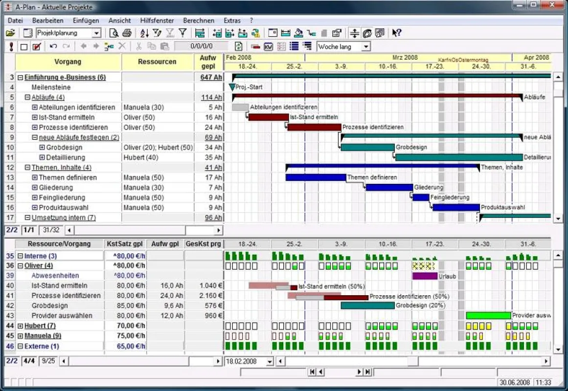 Flexibles Projektmanagement mit A-Plan 2009