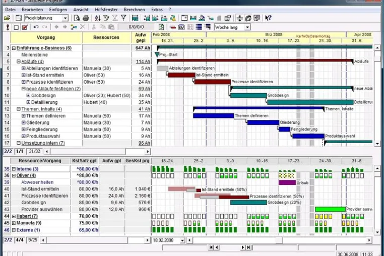 Nun auch in englisch - Flexibel Projekte planen mit A-Plan 2009 Bild: Nun auch in englisch - Flexibel Projekte planen mit A-Plan 2009