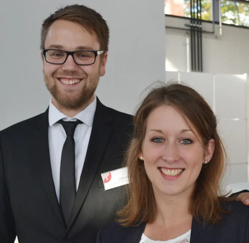 Zuständig für Master und Bachelor: Janina Reichert und Steffen Robert. Foto: Franz Motzko