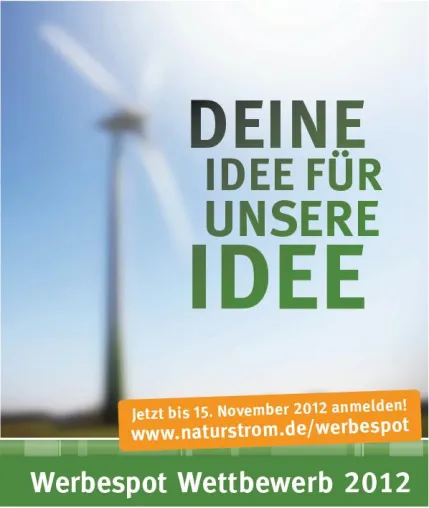 Bild: Chance für den Nachwuchs: Werbespot-Wettbewerb der NATURSTROM AG