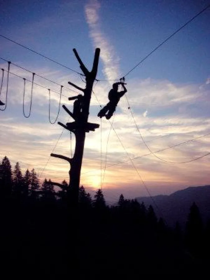 Sonnenuntergang im Naturpark Nagelfluhkette