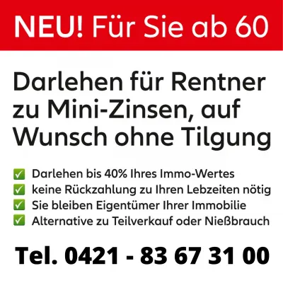 Bild: Allianz BestAger Darlehen - Tel. 0421-83673100