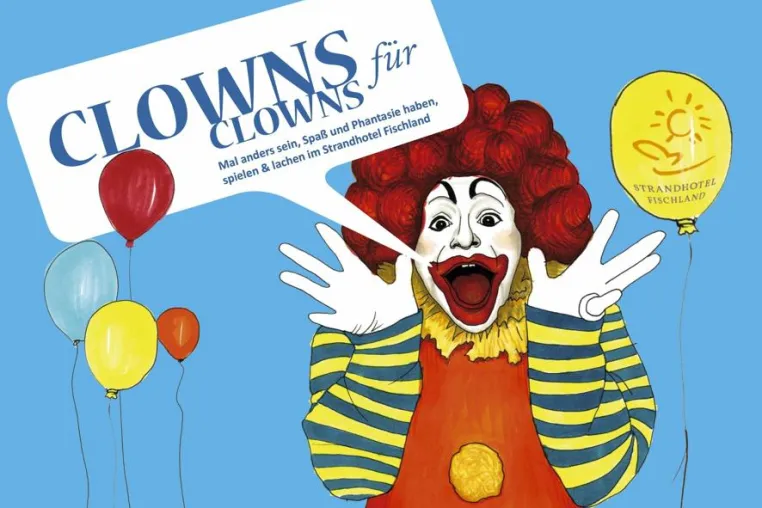 Bild: CLOWNS FÜR CLOWNS – das Kinderprogramm des Strandhotels Fischland im Ostseebad Dierhagen