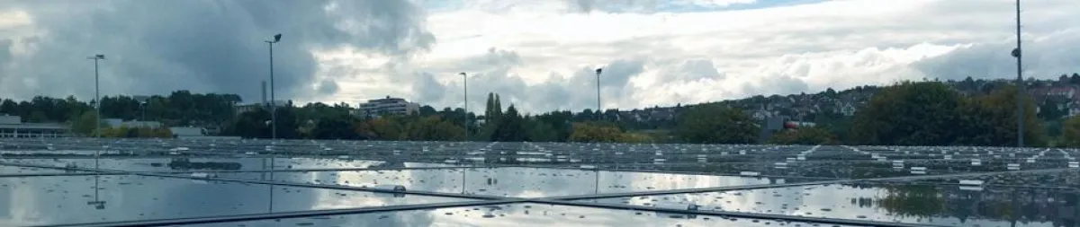 SV Bonlanden, Photovoltaikanlage. Realisierung Metatop Solar.