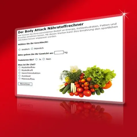 Bild: Neuer Service von Body Attack – der persönliche Nährstoffrechner