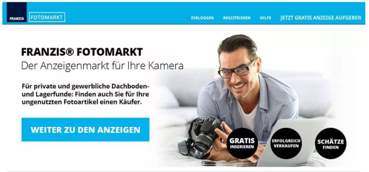 Bild: FRANZIS eröffnet FotoMarkt - Börse für Gebrauchtes, Seltenes und Antikes aus der Fotografie