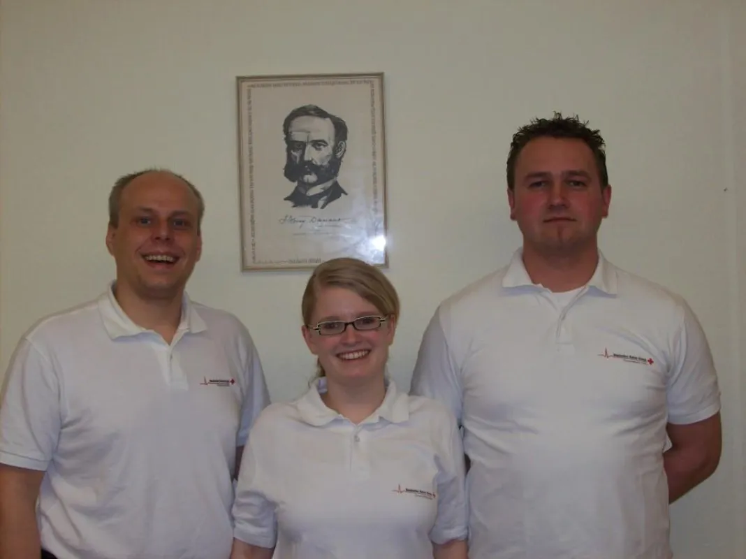 Die neue Rotkreuzleitung in Hille (v.l.n.r. Manuel Kreft, Susanne Steinmann, Eugen Deines)