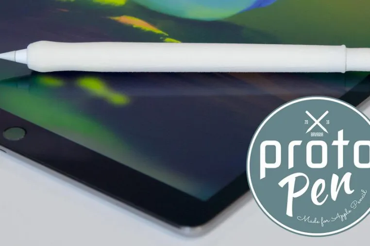 Bild: Designer erfindet ergonomische Silikonhülle für den Apple Pencil und startet Kickstarter-Projekt