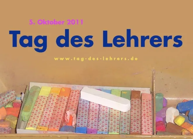 Bild: Lehrer früher verehrt - heute gestresst: 5.10.2011 ist der "Tag des Lehrers"