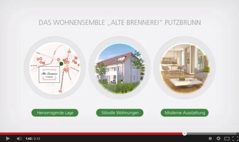 Bild: Neues Wohnprojekt der DEMOS: Eigentumswohnungen "Alte Brennerei" in Putzbrunn bei München