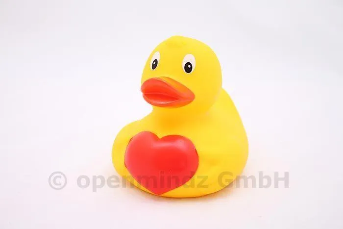 Bild: Badeente mit Herz sucht Firma mit Verstand.