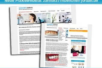 Bild: Neuer Internetauftritt der Münchener Zahnarztpraxis Andreas Jordan