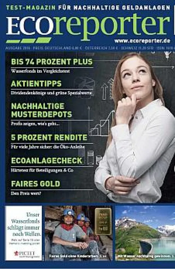ECOreporter-Magazin 2016 - über Ökofonds, Ökobanken und Wasserfonds
