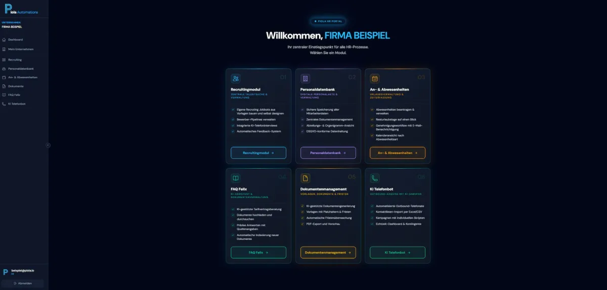 PIOLA Automations (© © 2026 PIOLA Automations)