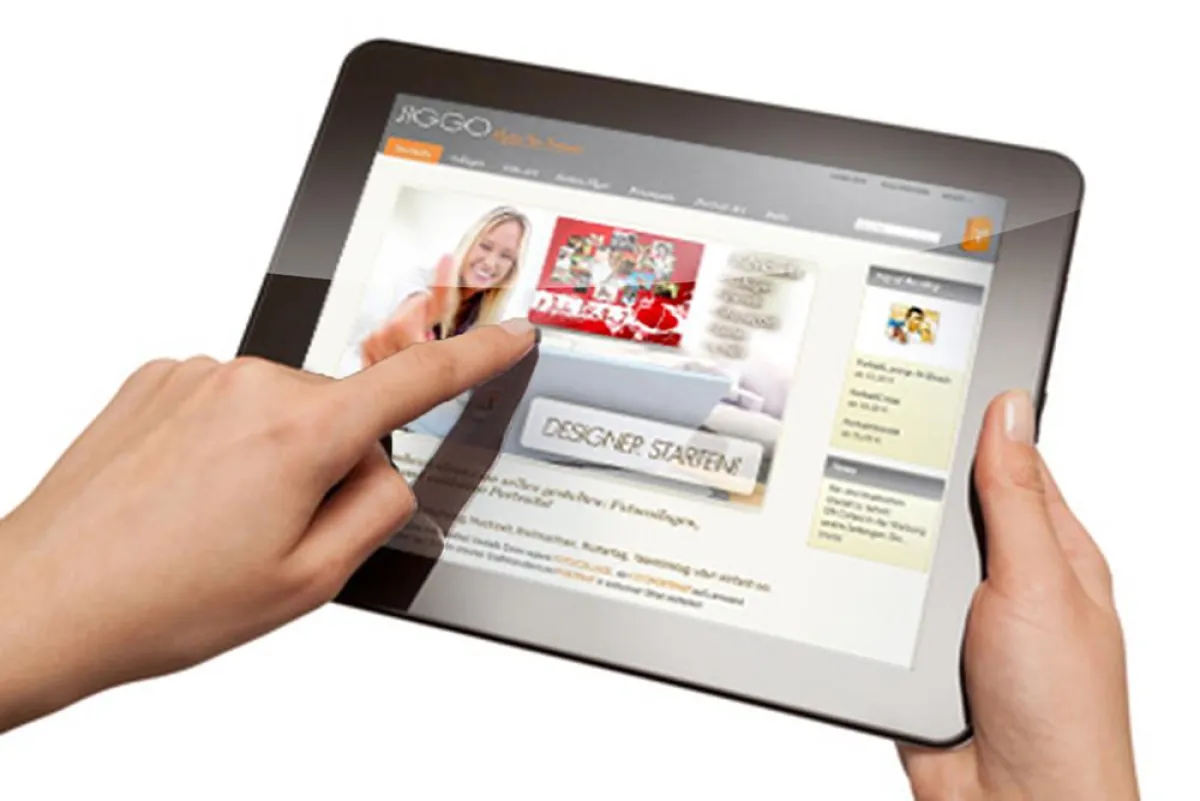 Bequem mit Tablet bei Jiggo bestellen