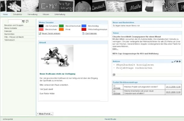 Bild: Ein Portal, das Schule macht - United Planet stellt komplettes Schul-Portal zum kostenlosen Download bereit