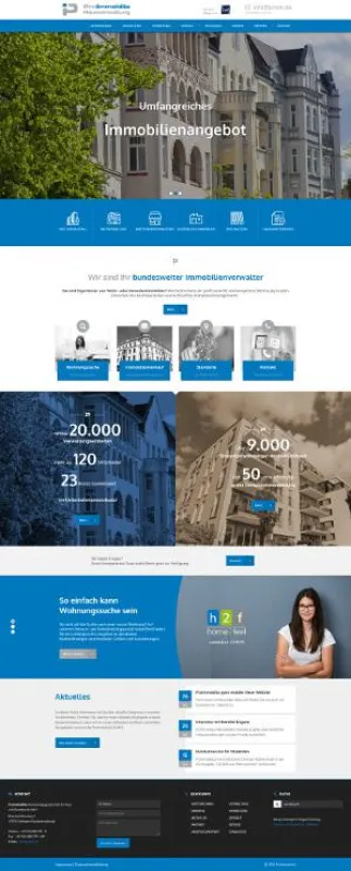 Die neue Website der ProImmobilia GmbH. Quelle: ProImmobilia
