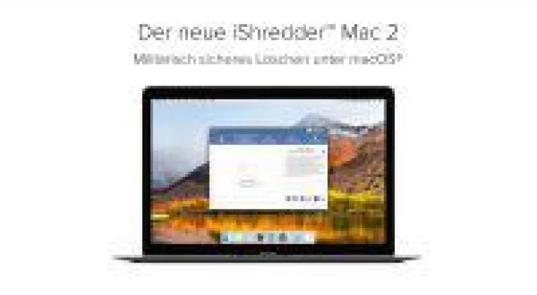 Bild: Daten sicher löschen unter macOS mit iShredder Mac 2