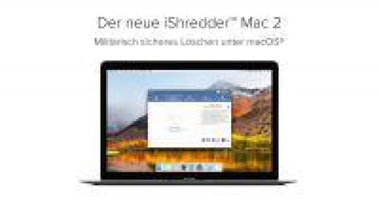 Daten sicher löschen unter macOS mit iShredder Mac 2 Bild: Daten sicher löschen unter macOS mit iShredder Mac 2