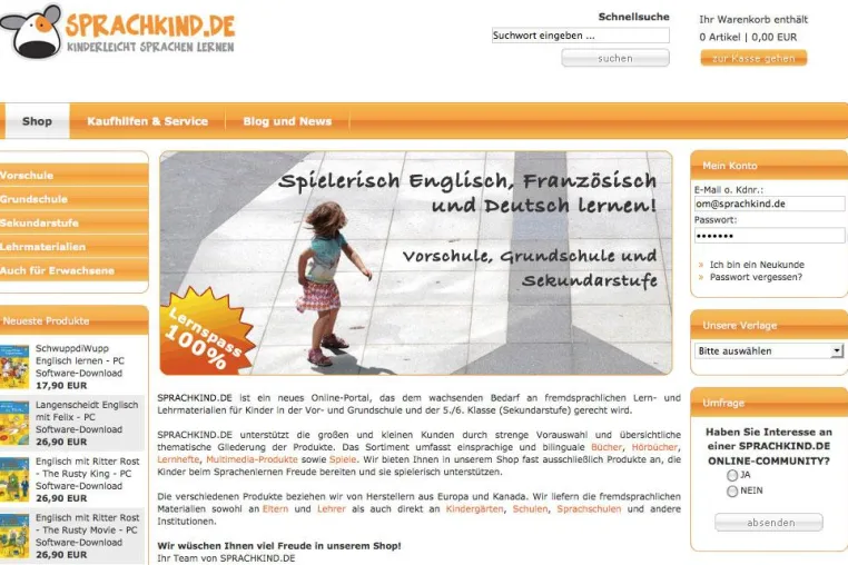 Bild: Neuer Online-Shop für frühkindliches Fremdsprachenlernen geht an den Start