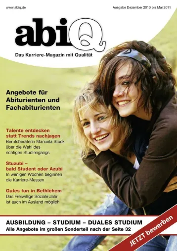 Bild: Karrieremagazin "abiQ" und "Schüler Helfen Leben" kooperieren