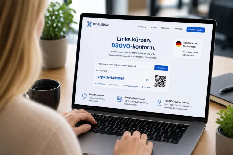 QR-Guru startet: DSGVO-konforme QR-Codes und Kurzlinks mit Serverstandort Deutschland Bild: QR-Guru startet: DSGVO-konforme QR-Codes und Kurzlinks mit Serverstandort Deutschland