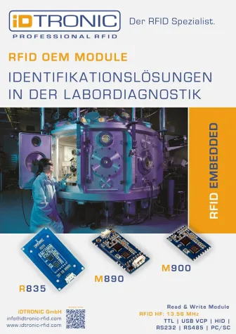 Bild: iDTRONICs RFID OEM HF Module: Universell einsetzbare RFID Embedded Module für HF-Technologien