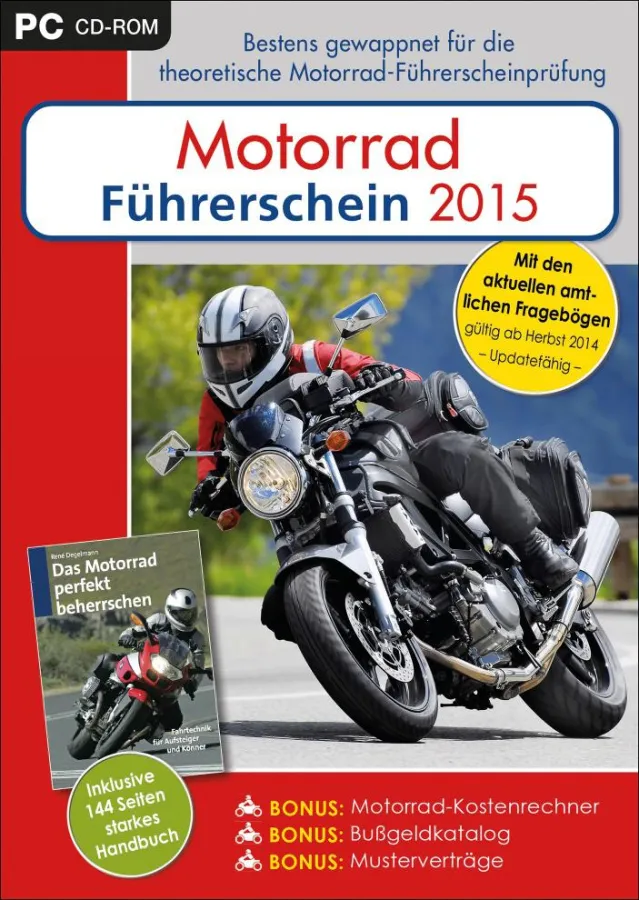 Spielerisch für die theoretische Motorrad-Führerscheinprüfung trainieren.