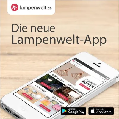 Bild: Beleuchtungsshopping per Handy - Die Lampenwelt GmbH stellt ihre runderneuerte Shopping-App vor