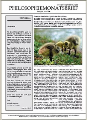 Bild: Kostenloser Monatsbrief für Philosophie: Ausgabe Juni jetzt erhältlich