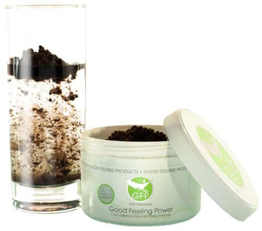 Das Novel Food Good Feeling Power enthält ca. 40% Glucan.