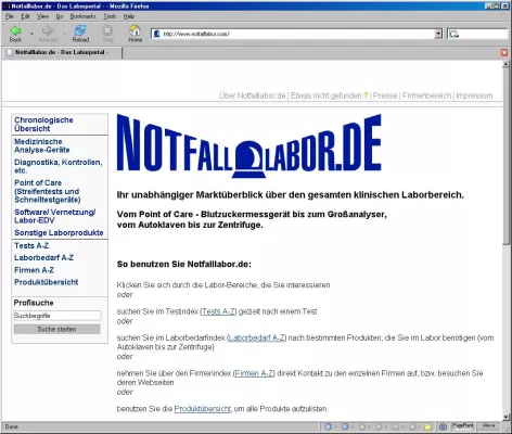 Bild: Version 4 des Laborportals Notfalllabor.de geht online