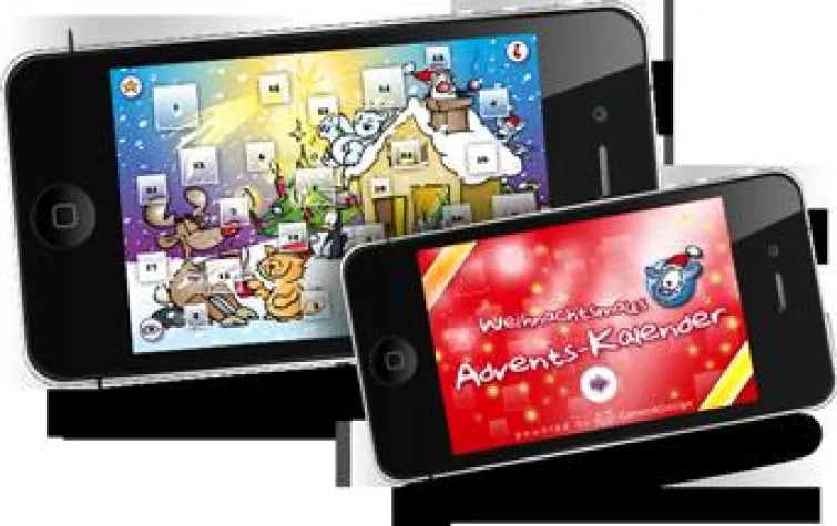 Bild: Jetzt wird der Advent doppelt lustig: Mit den neuen iPhone Apps „HAPPY ADVENT“ und „FUNNY ADVENT“