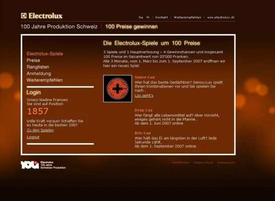 Bild: orange8: Electrolux 100 Jahre Schweizer Produktion