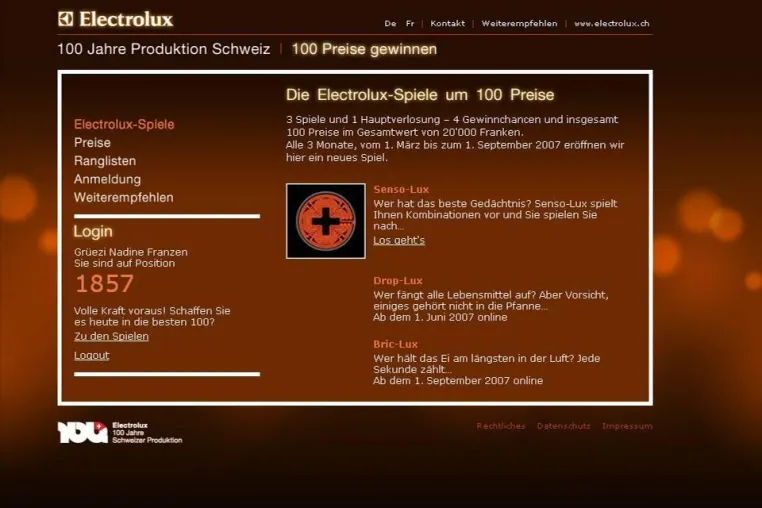 Bild: orange8: Electrolux 100 Jahre Schweizer Produktion