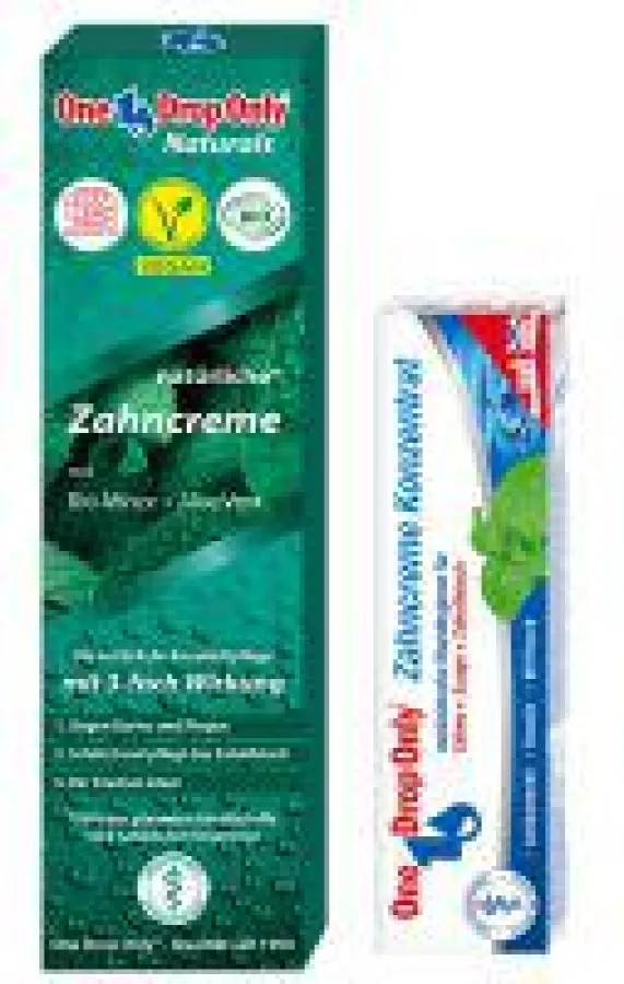 One Drop Only Zahncreme Konzentrat und One Drop Only Naturals: Note