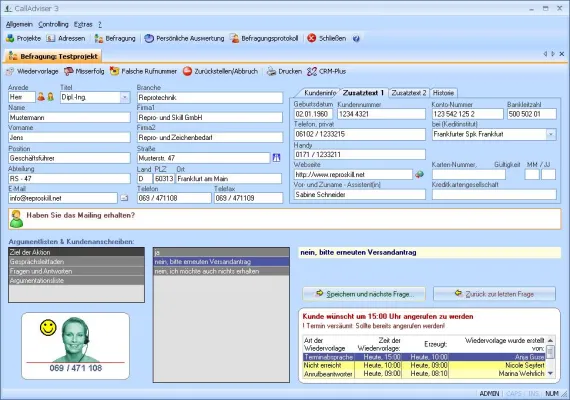 Bild: CallAdviser 3 - Die Komplettlösung für Callcenter und Contact-Center