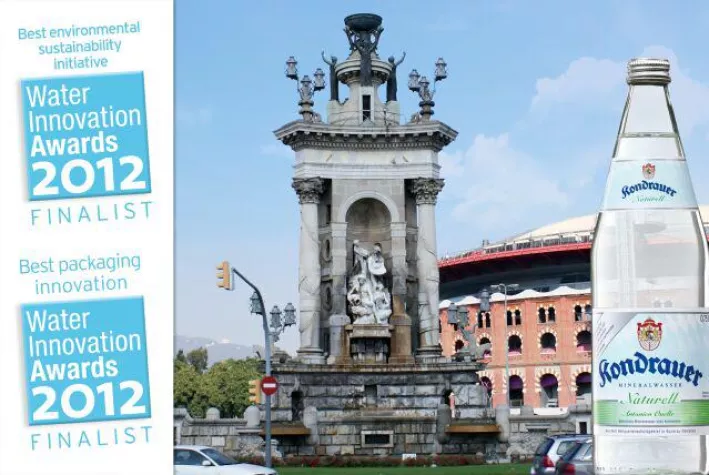 Bild: Weltweiter Wettbewerb Water Innovation Award - Leichtglasflasche aus Kondrau im Finale