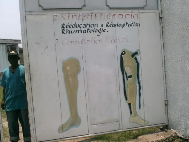 Bild: Spenden für Landminenopfer im Kongo