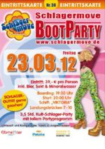 Bild: Es geht wieder los – Erste Schlagermove-Bootparty im Jahr 2012