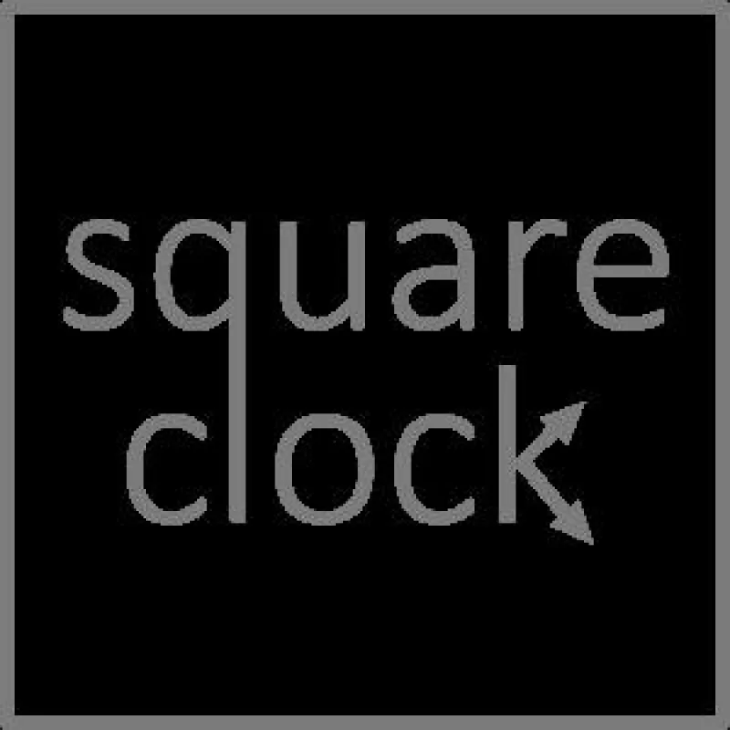 Logo Square Clock
