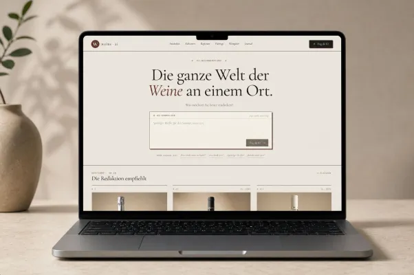 Bild: Innovation im Weinhandel: Neues KI-gestütztes Magazin "weine.ai" vereint Sommelier-Expertise mit Technologie