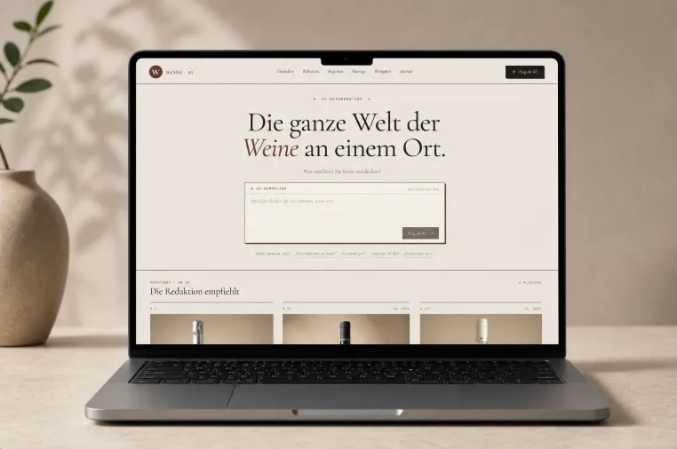 Bild: Innovation im Weinhandel: Neues KI-gestütztes Magazin "weine.ai" vereint Sommelier-Expertise mit Technologie