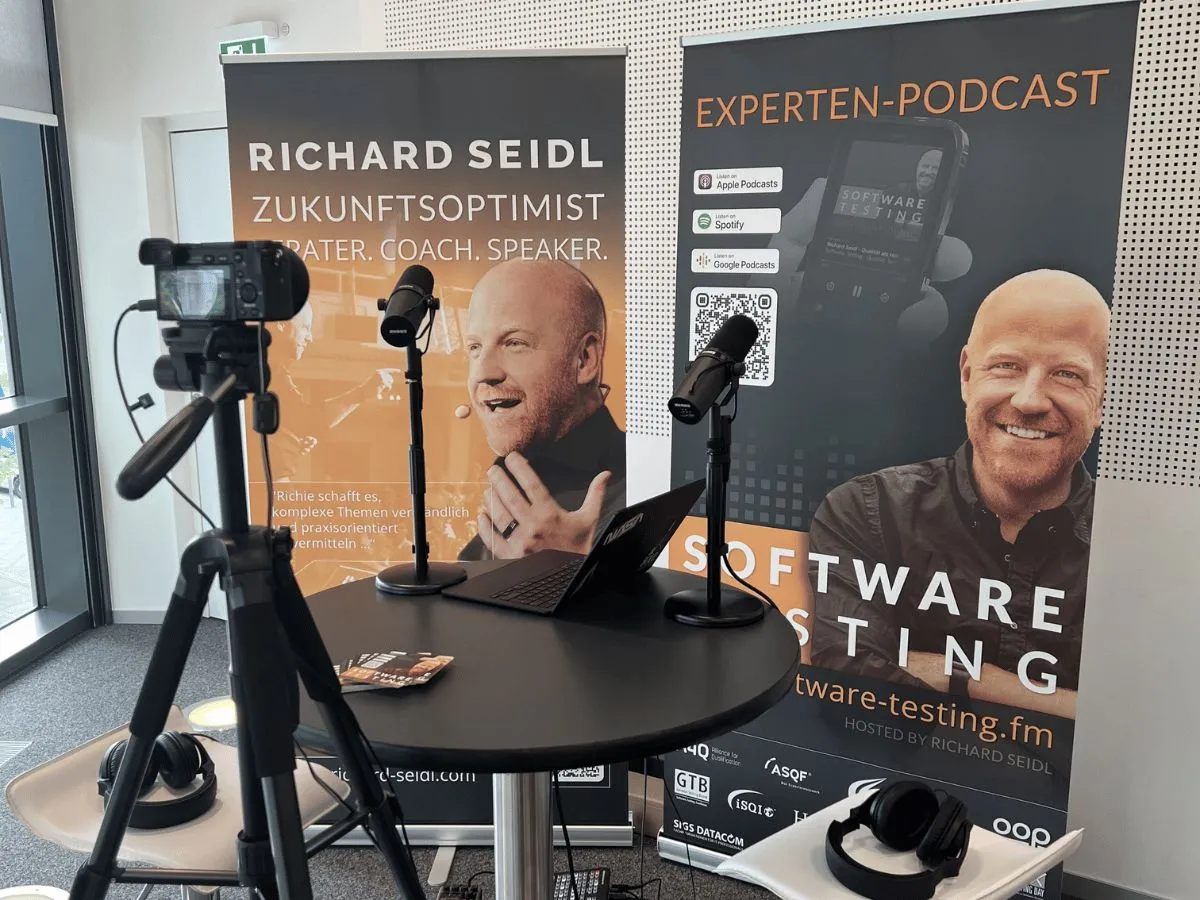 Podcast Software Testing auf dem German Testing Day  (© Richard Seidl )