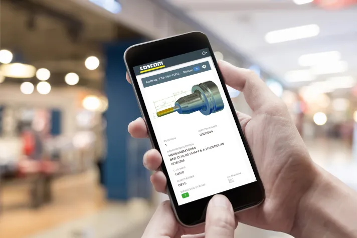 Bild: Die neue COSCOM Kommissionier-App für den mobilen Einsatz